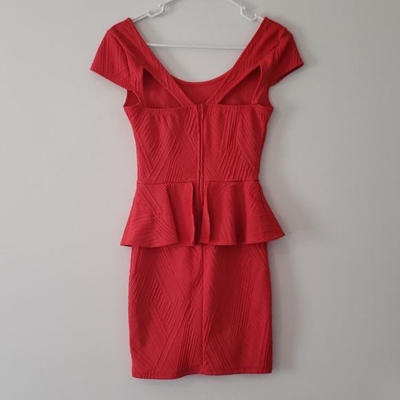 Red Mini Dress - Picture 2 of 4